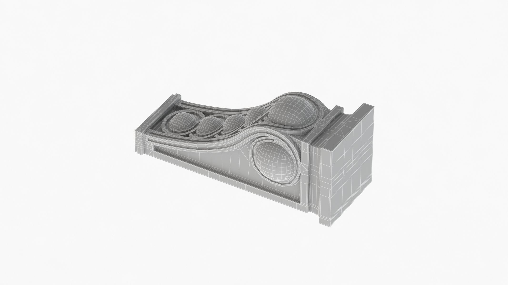 Scroll Corbel 48 - 3D Printable 3D model_9
