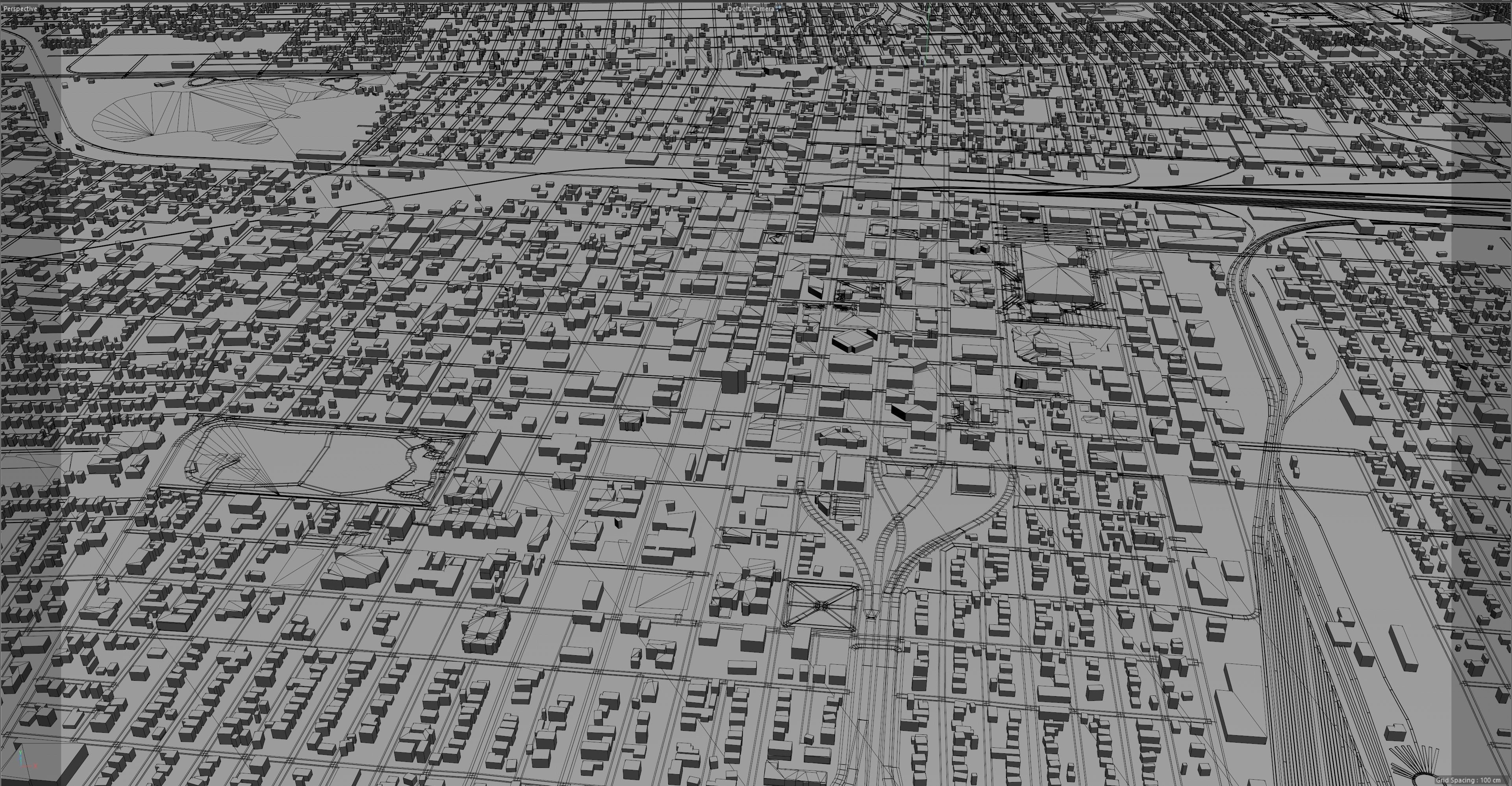Amarillo Texas USA 40km Low-poly 3D model_13