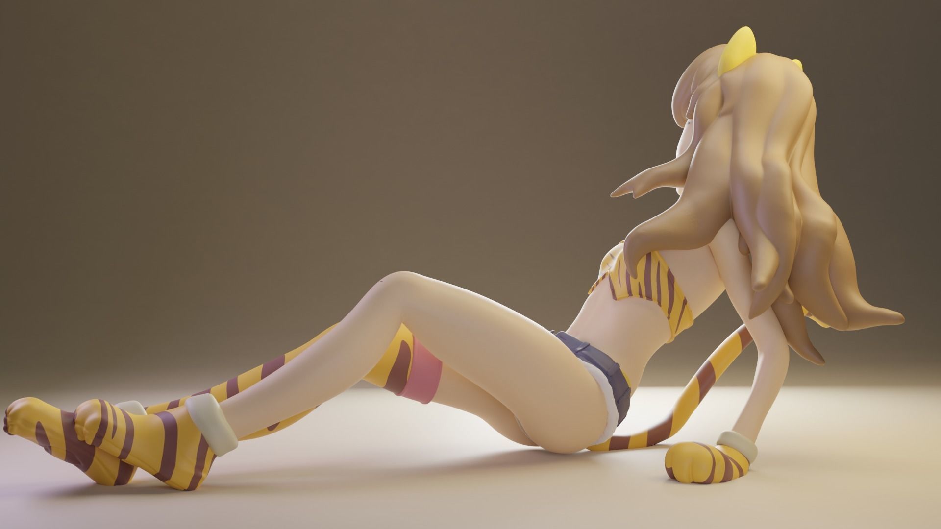 Taiga aisaka tiger 3D print model_2