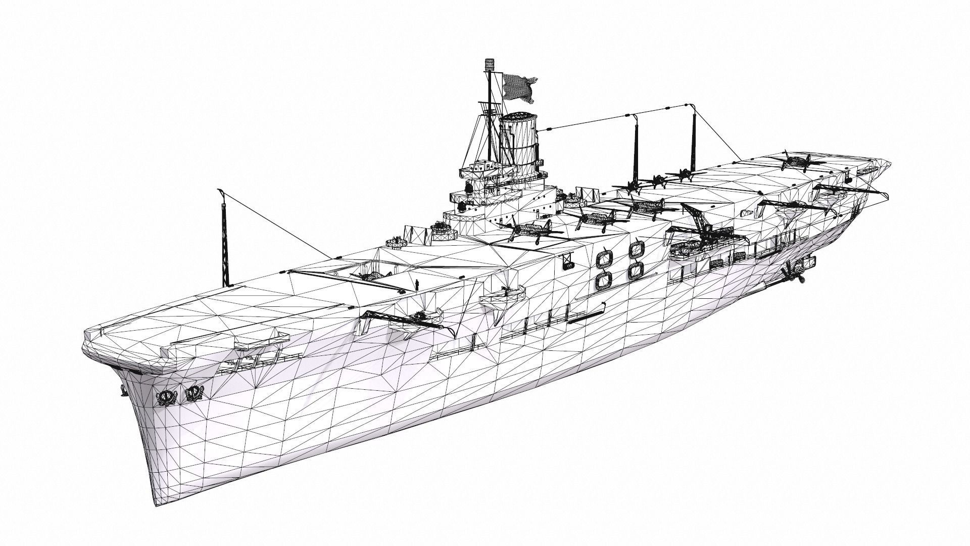 Ship 03 Low-poly 3D model_9