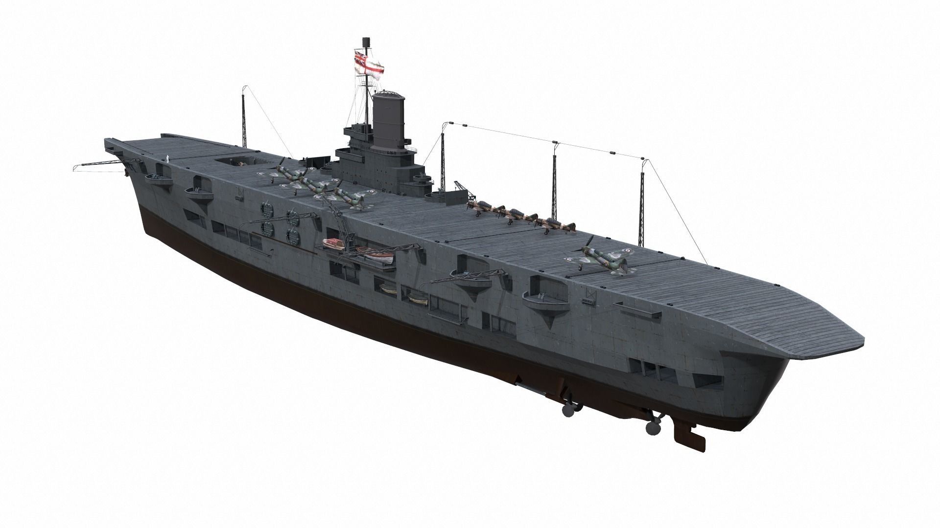 Ship 03 Low-poly 3D model_2