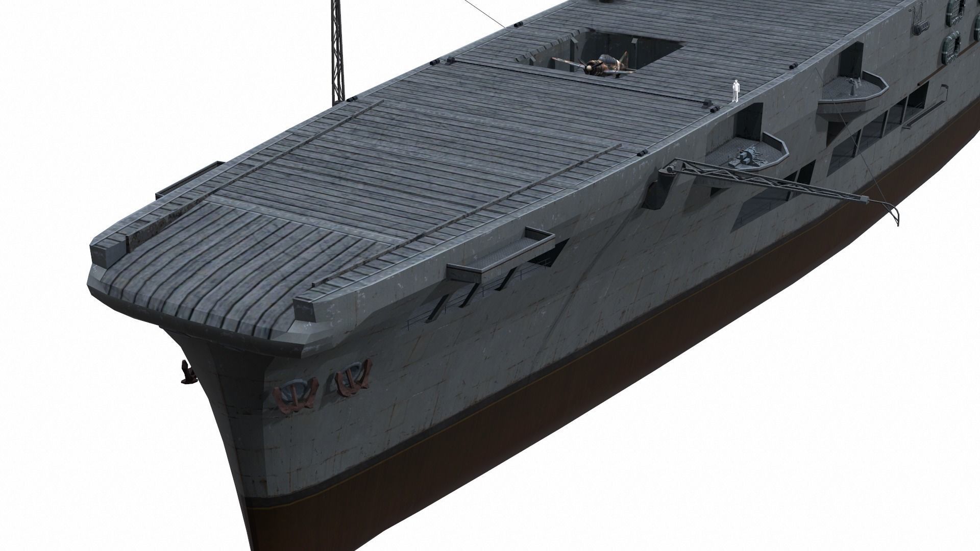 Ship 03 Low-poly 3D model_4