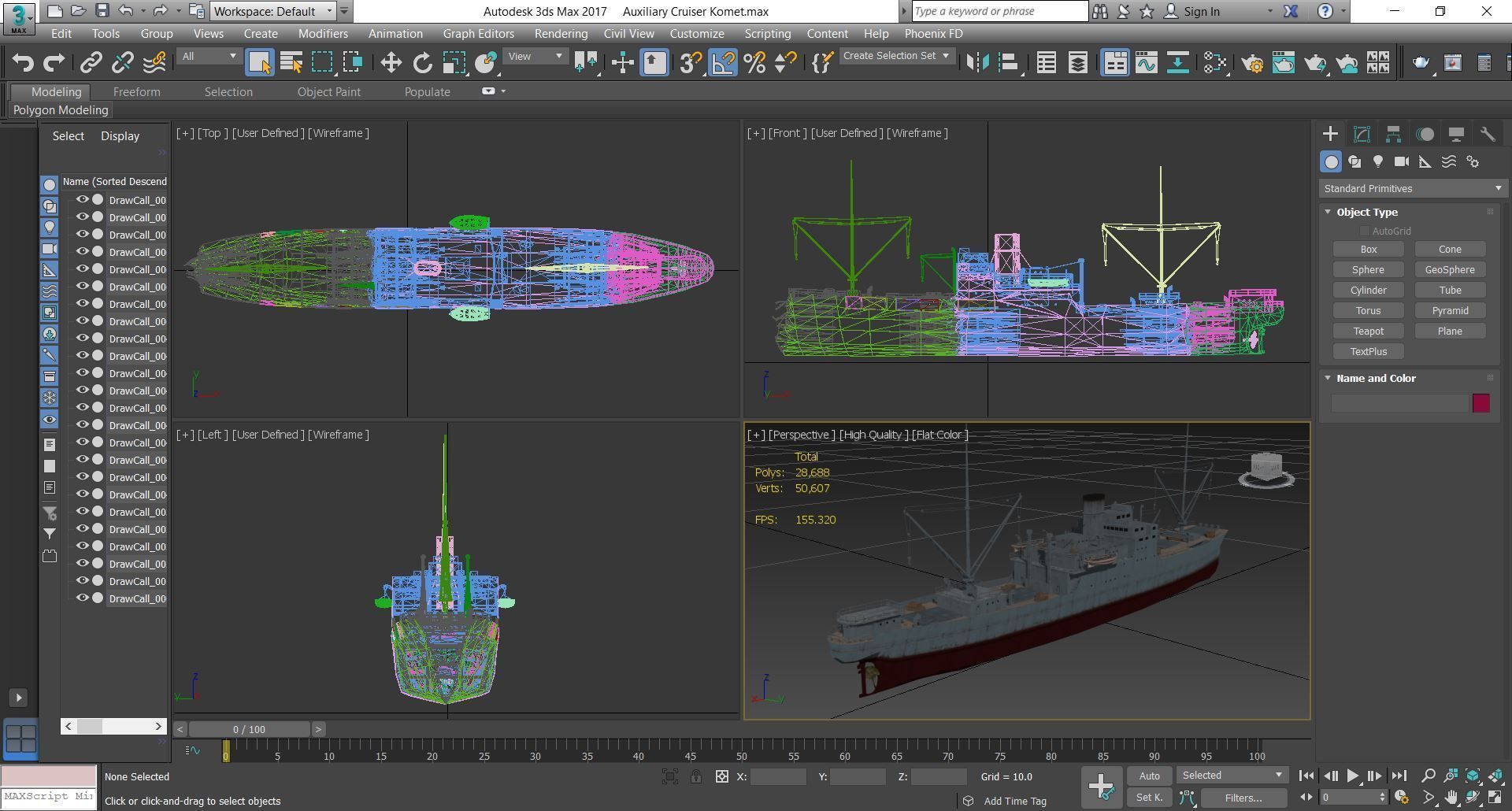 Ship 04 Low-poly 3D model_1