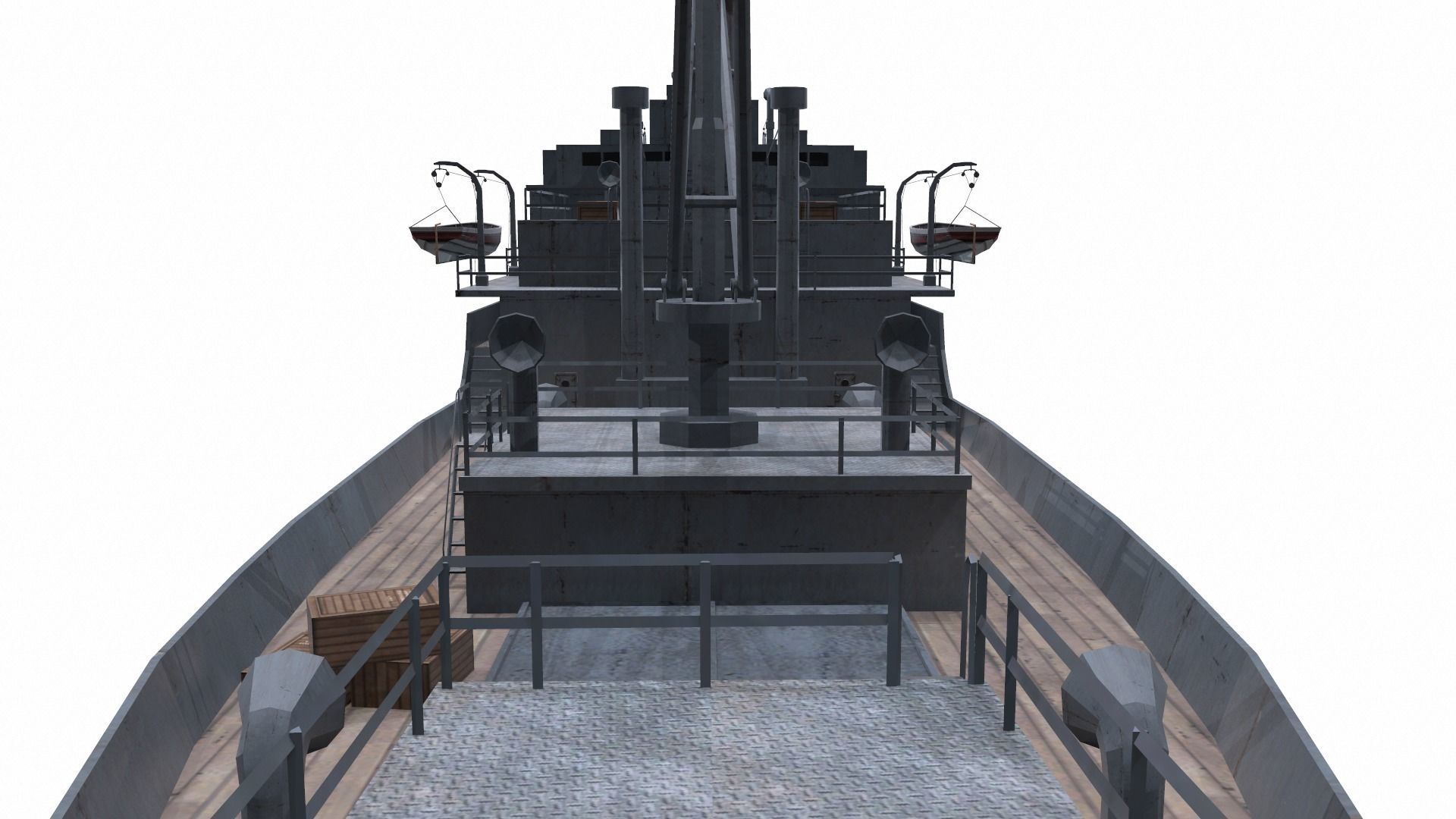 Ship 04 Low-poly 3D model_7