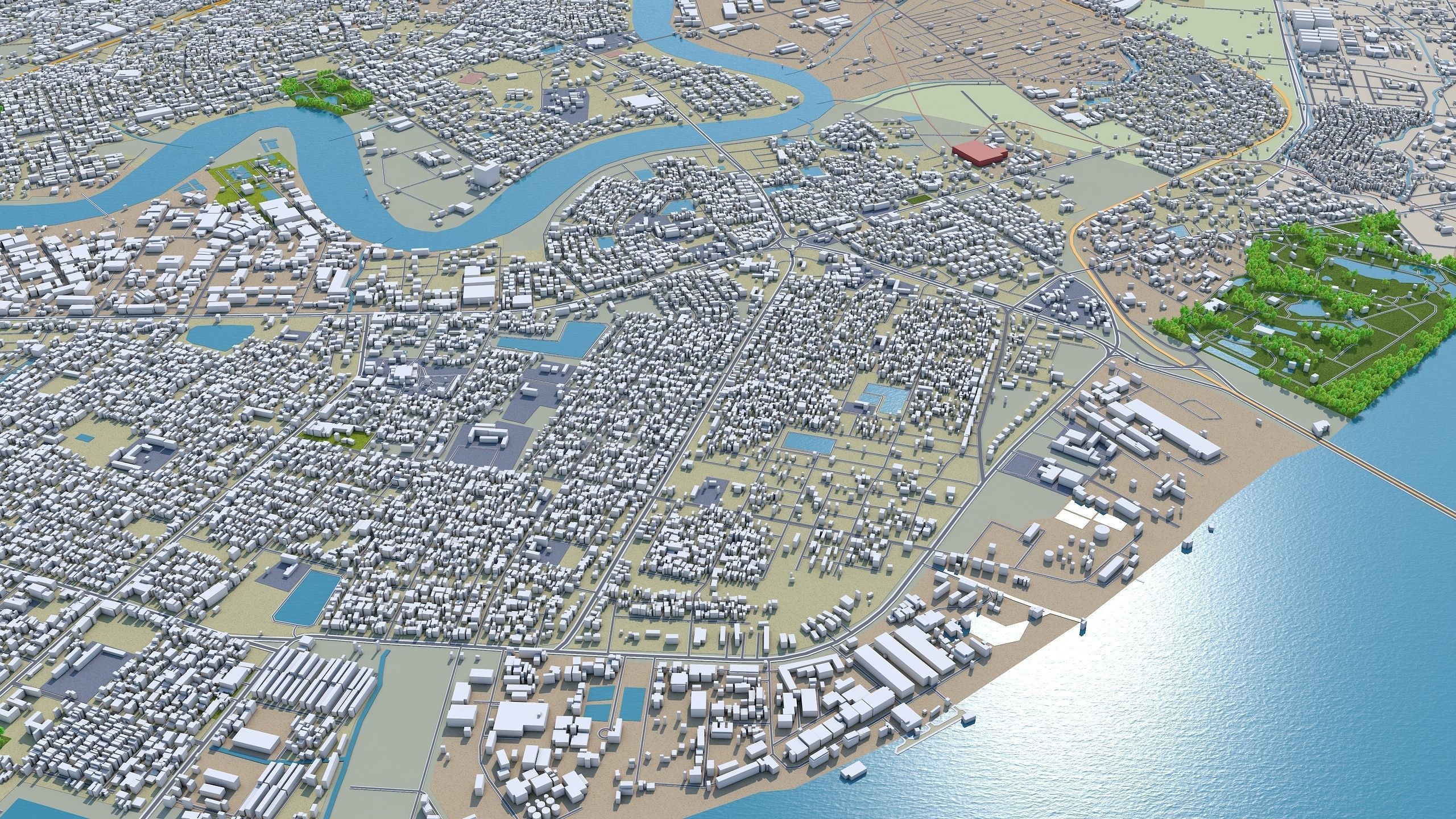 3D model Yangon City Myanmar VR / AR / low-poly | CGTrader