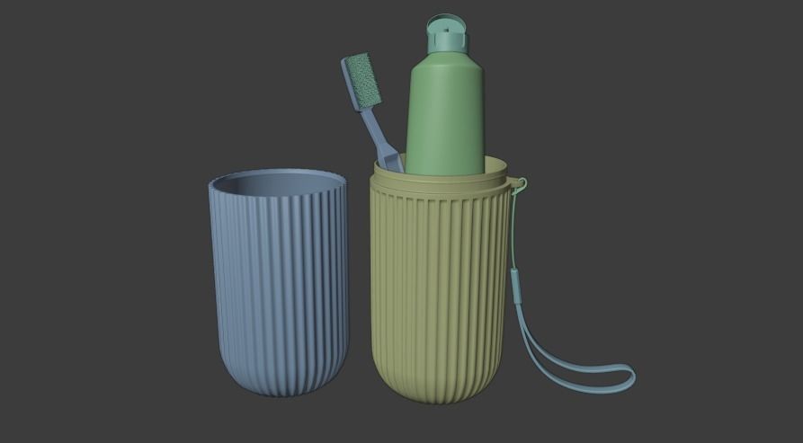 TOOTHPASTE AND TOOTH BRUSH 3D model_14