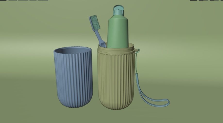 TOOTHPASTE AND TOOTH BRUSH 3D model_13