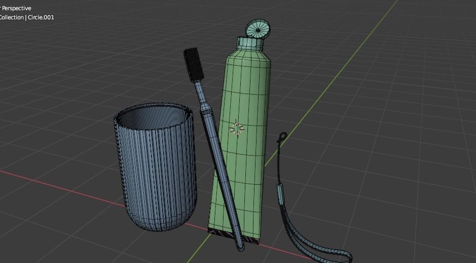 TOOTHPASTE AND TOOTH BRUSH 3D model_23