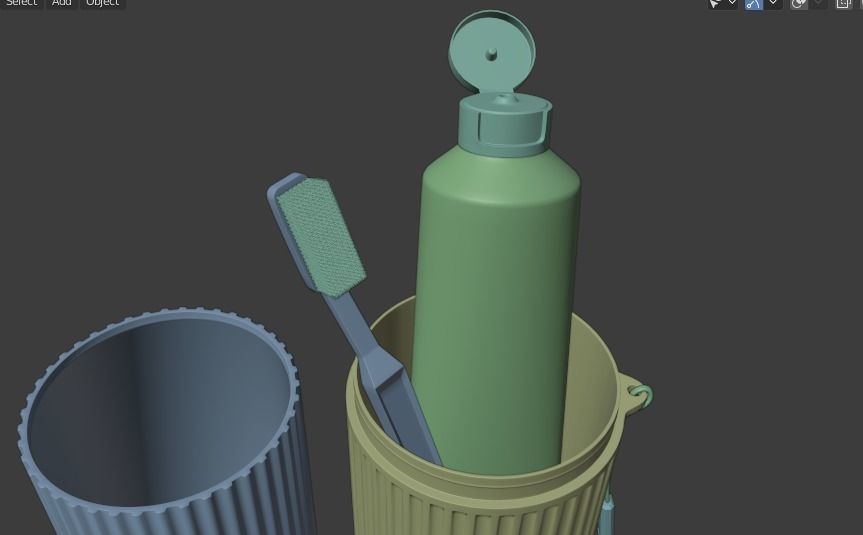 TOOTHPASTE AND TOOTH BRUSH 3D model_16