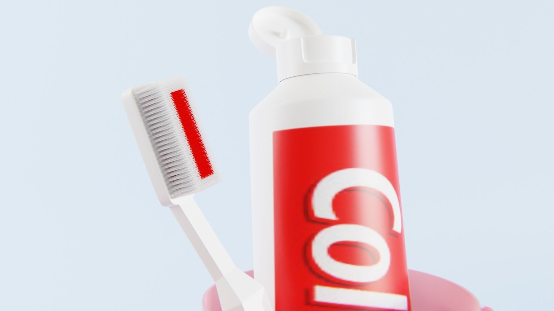 TOOTHPASTE AND TOOTH BRUSH 3D model_6