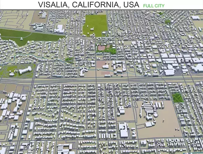 Visalia California USA 25km