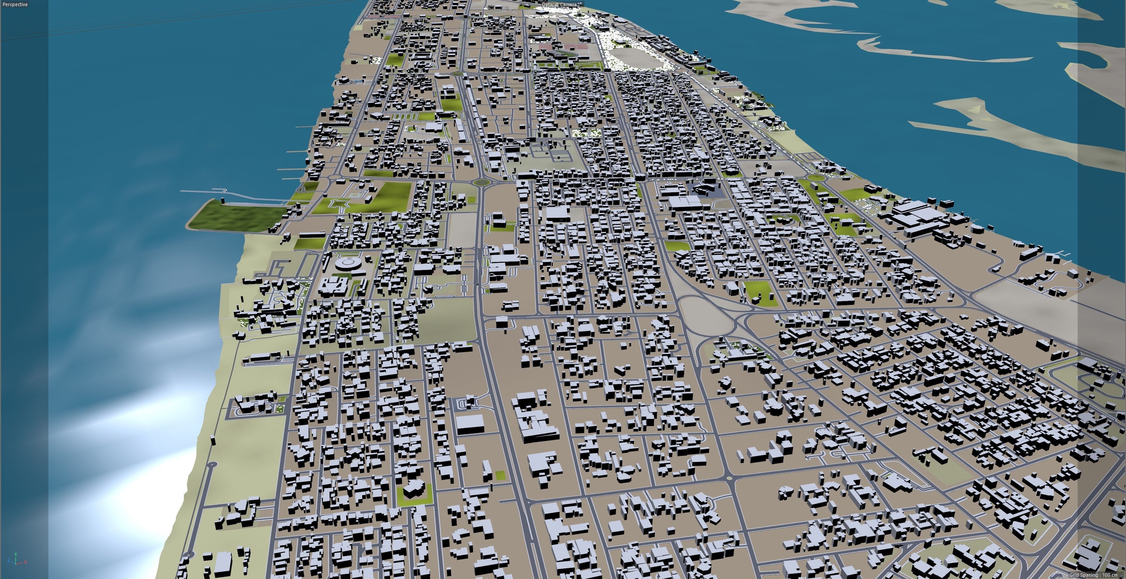 Umm Al Quwain City in United Arab Emirates UAE Low-poly 3D model_13