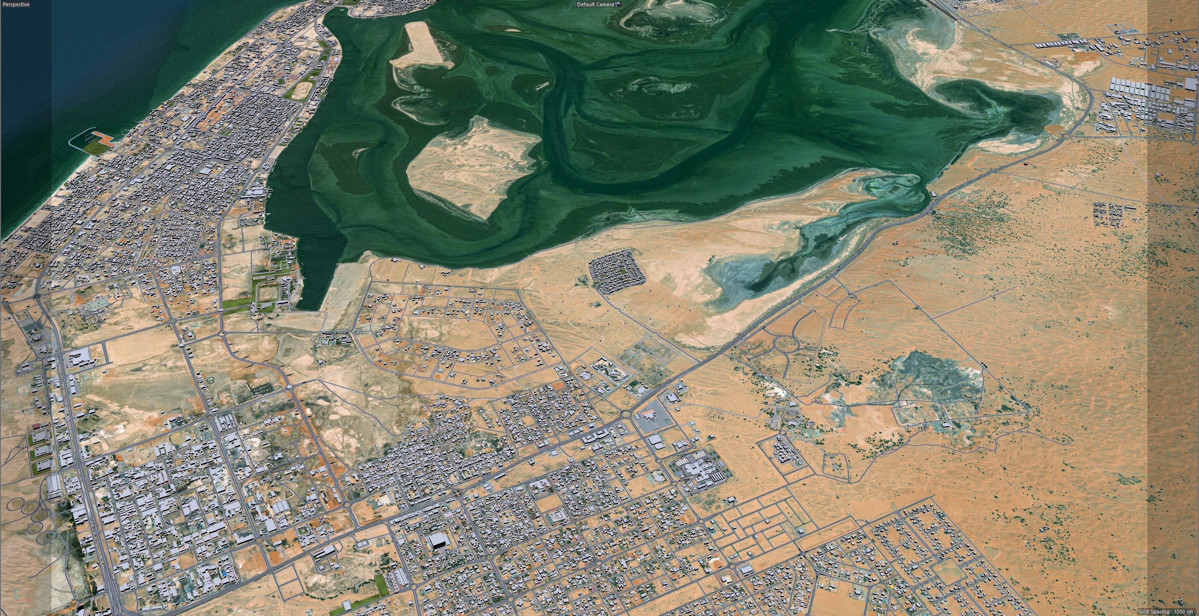 Umm Al Quwain City in United Arab Emirates UAE Low-poly 3D model_9