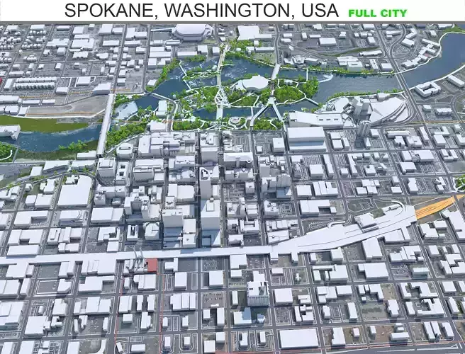 Spokane City Washington USA