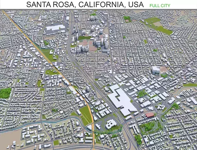 Santa Rosa California USA 30km