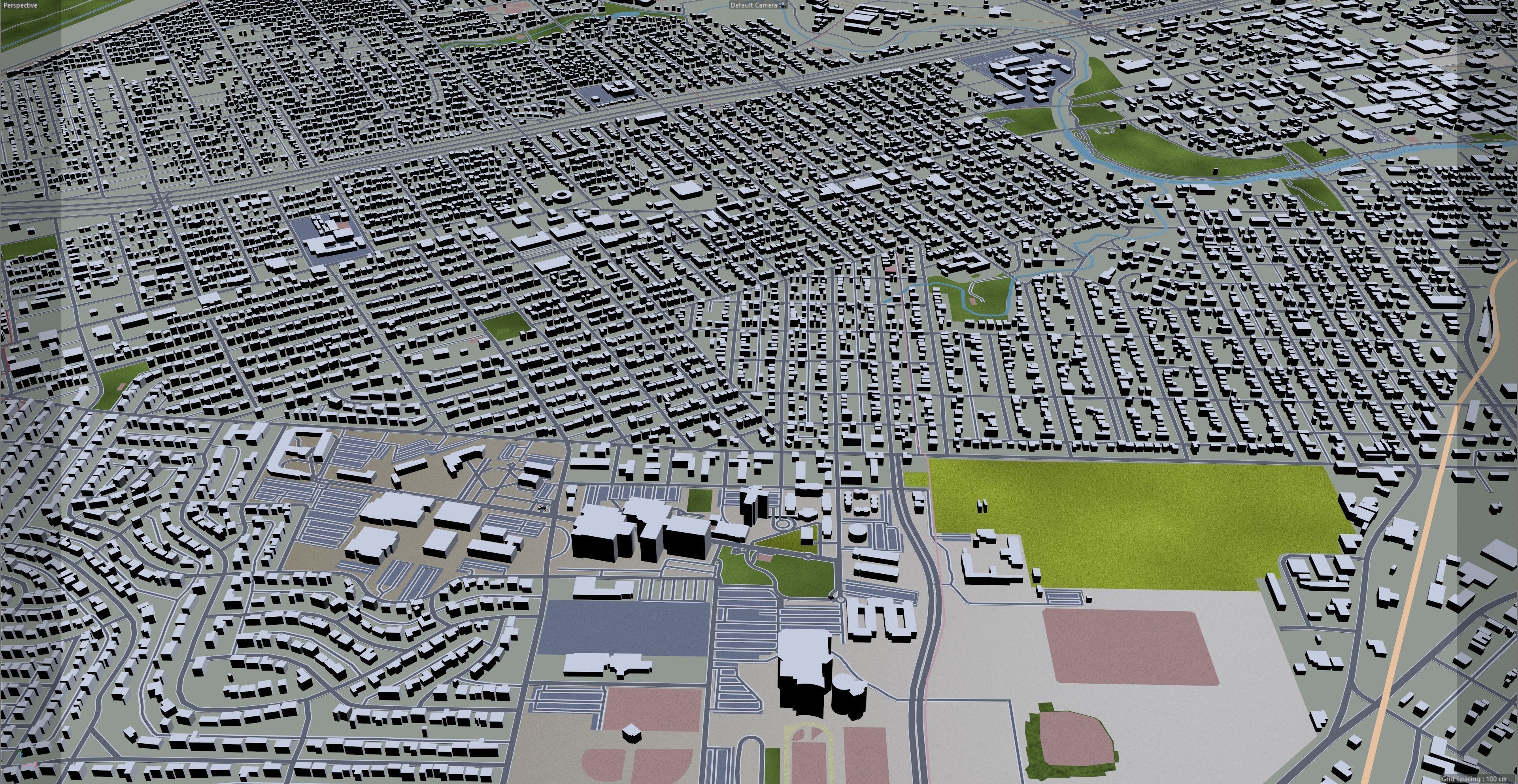 San Angelo Texas USA 40km Low-poly 3D model_11