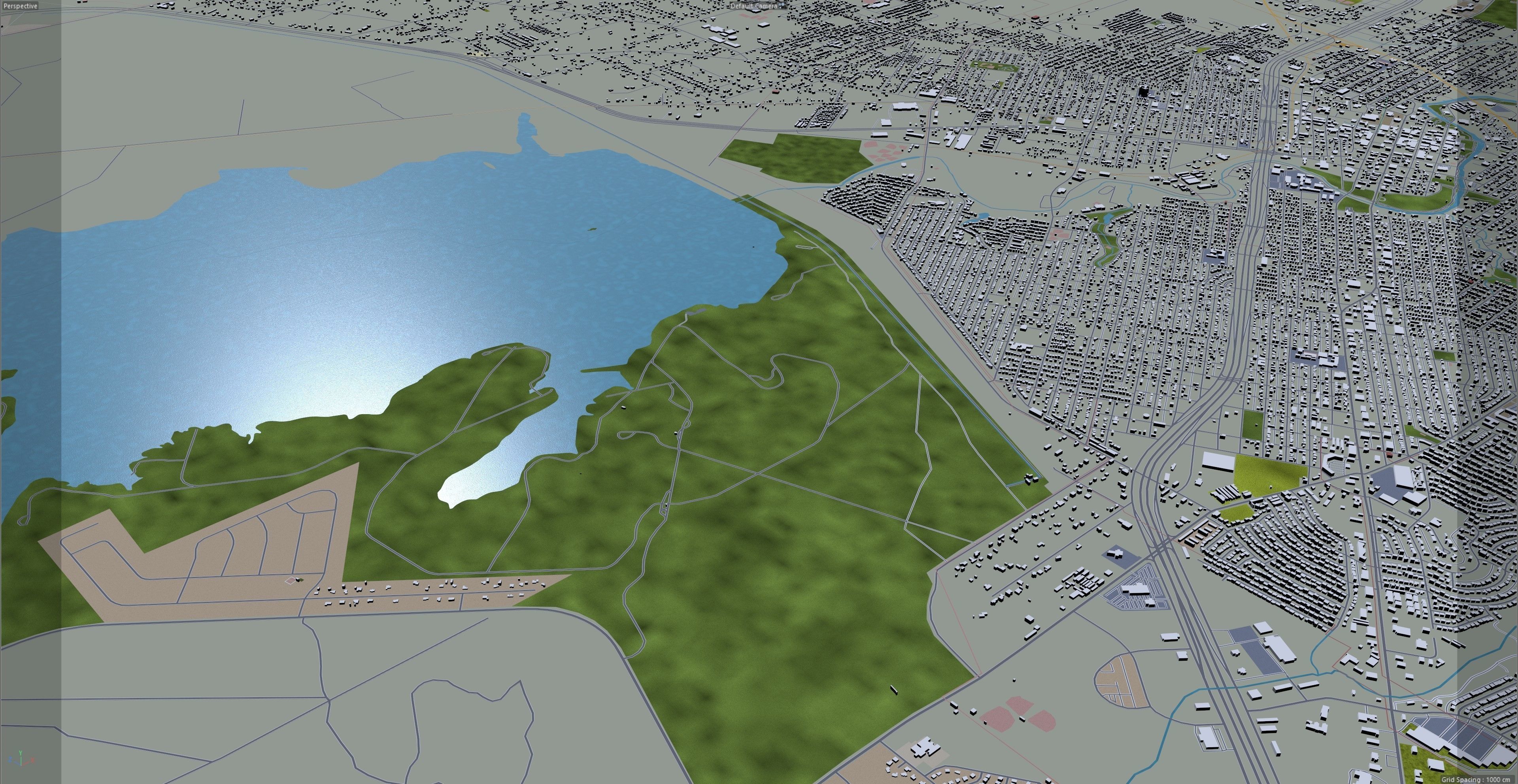San Angelo Texas USA 40km Low-poly 3D model_14