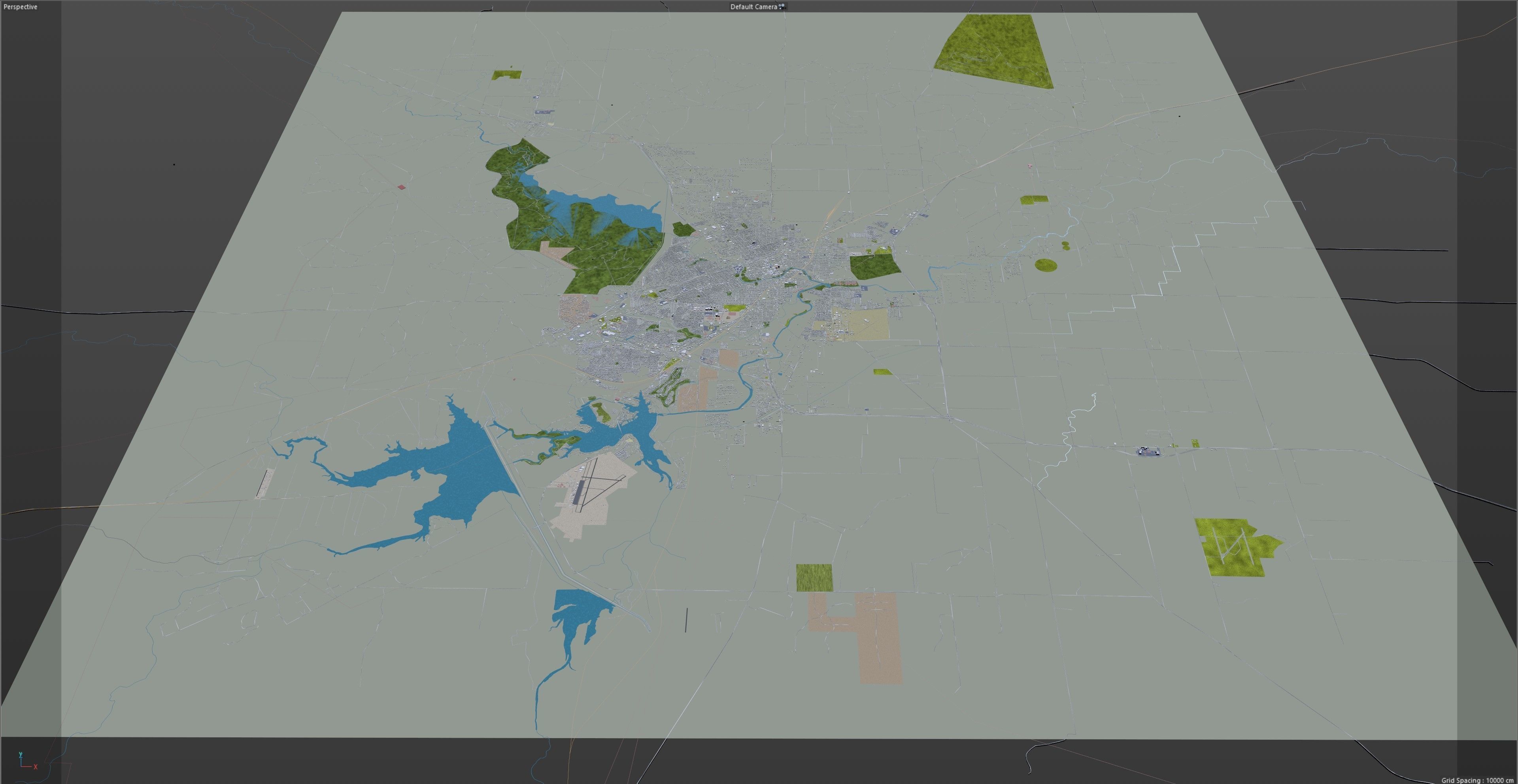 San Angelo Texas USA 40km Low-poly 3D model_16