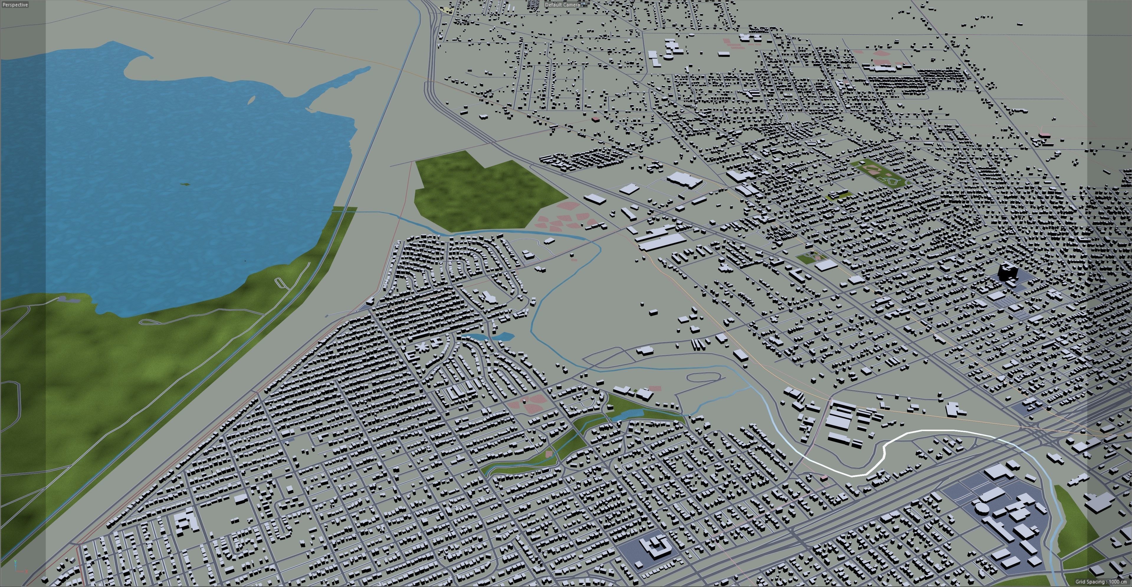 San Angelo Texas USA 40km Low-poly 3D model_17