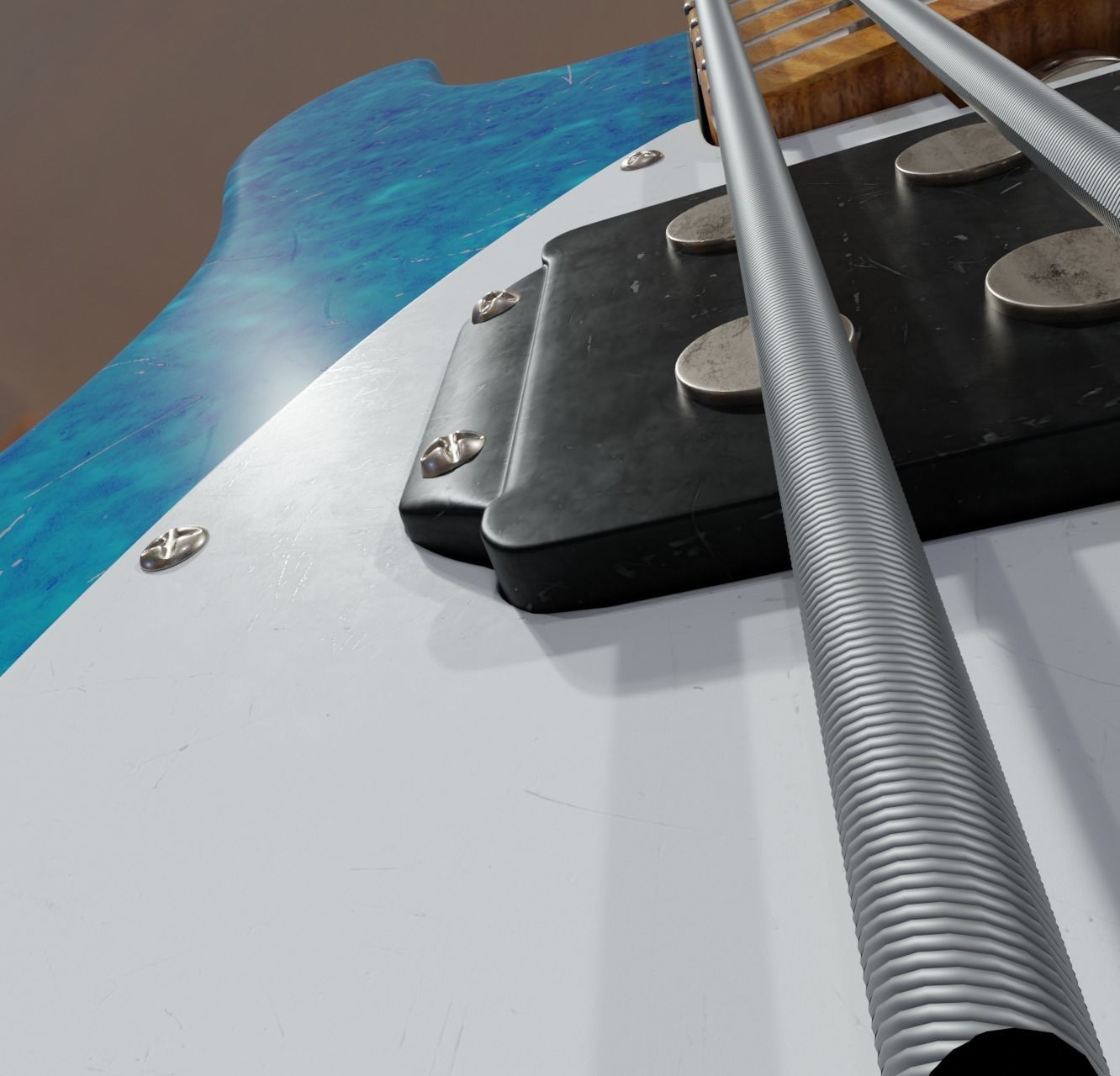 Bass Guitar 3D model_5