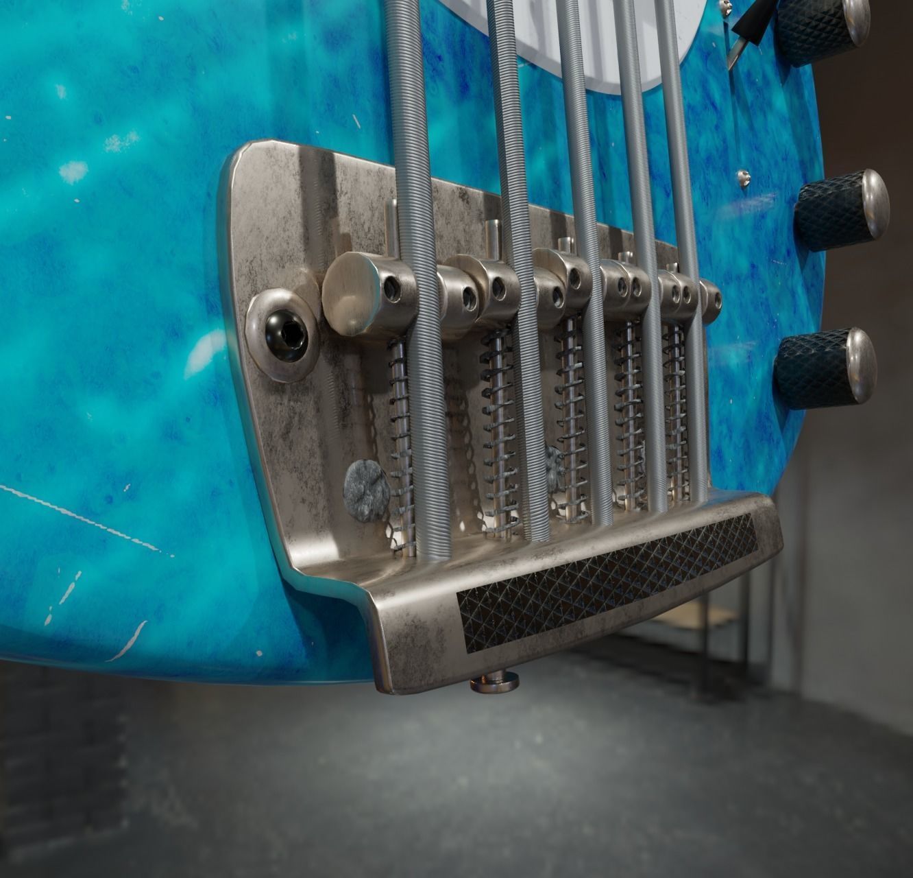 Bass Guitar 3D model_12