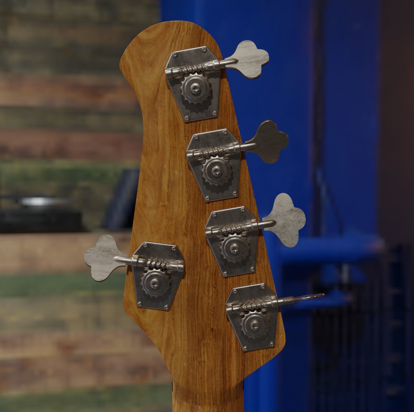 Bass Guitar 3D model_8