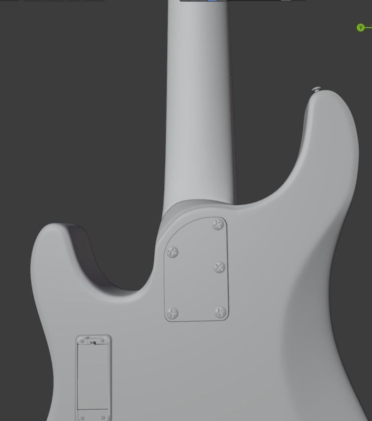 Bass Guitar 3D model_19
