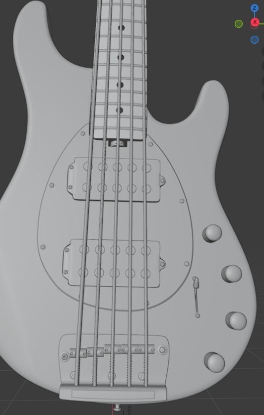 Bass Guitar 3D model_21
