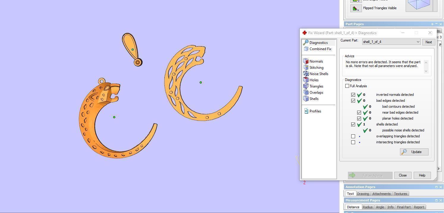 Pendant emerald jade on gold chain 3D print model_12