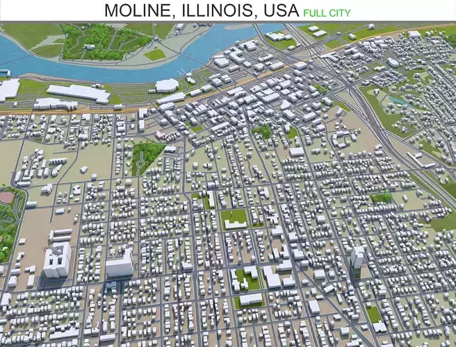 Moline Illinois USA 20km