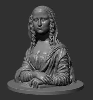 Mona Lisa  3D print model_0
