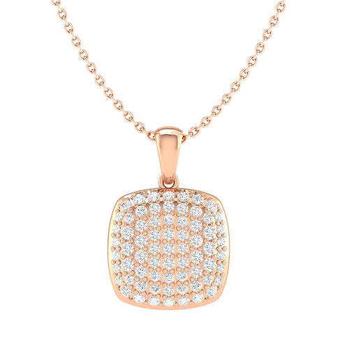 Women square pendant 3dm stl render detail 3D print model