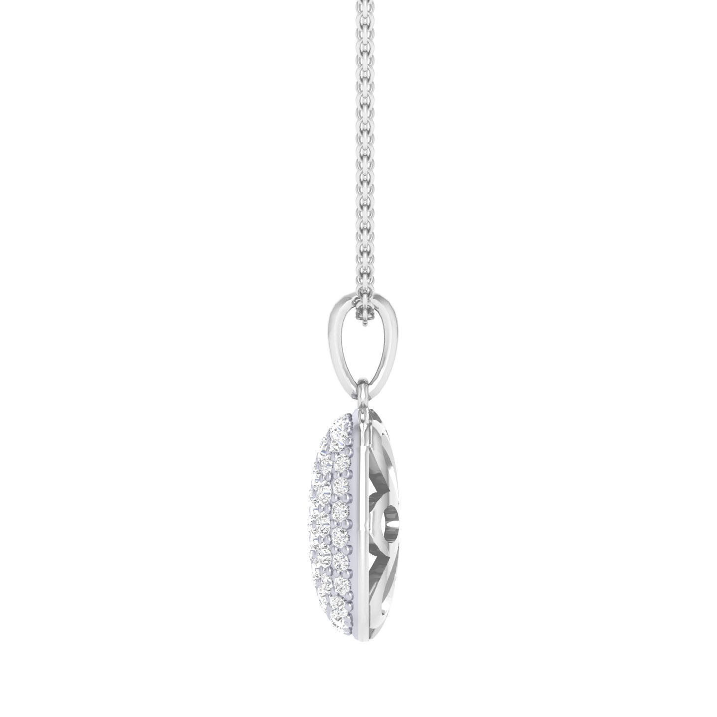 Women square pendant 3dm stl render detail 3D print model_5
