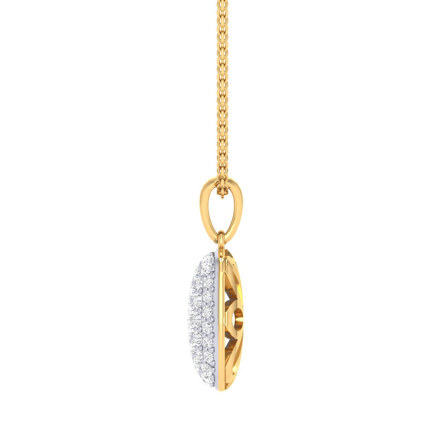 Women square pendant 3dm stl render detail 3D print model_8