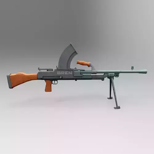Bren Low Poly Mobile Game Ready model