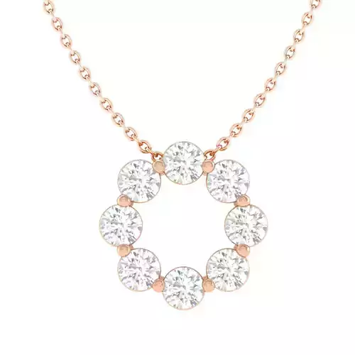 Women round pendant 3dm stl render detail