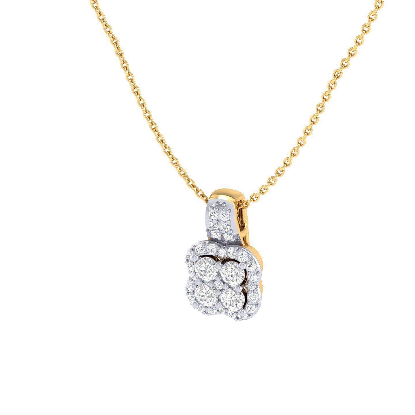 Women square pendant 3dm stl render detail 3D print model_8