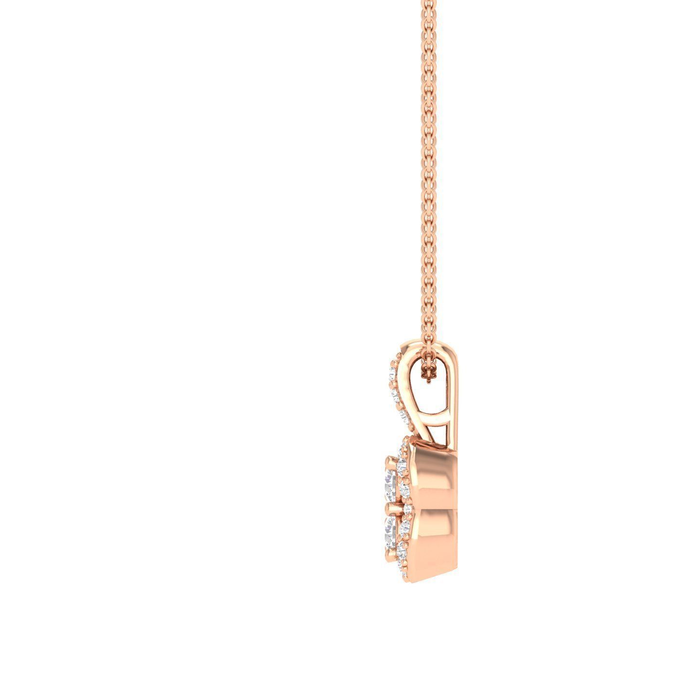 Women square pendant 3dm stl render detail 3D print model_1