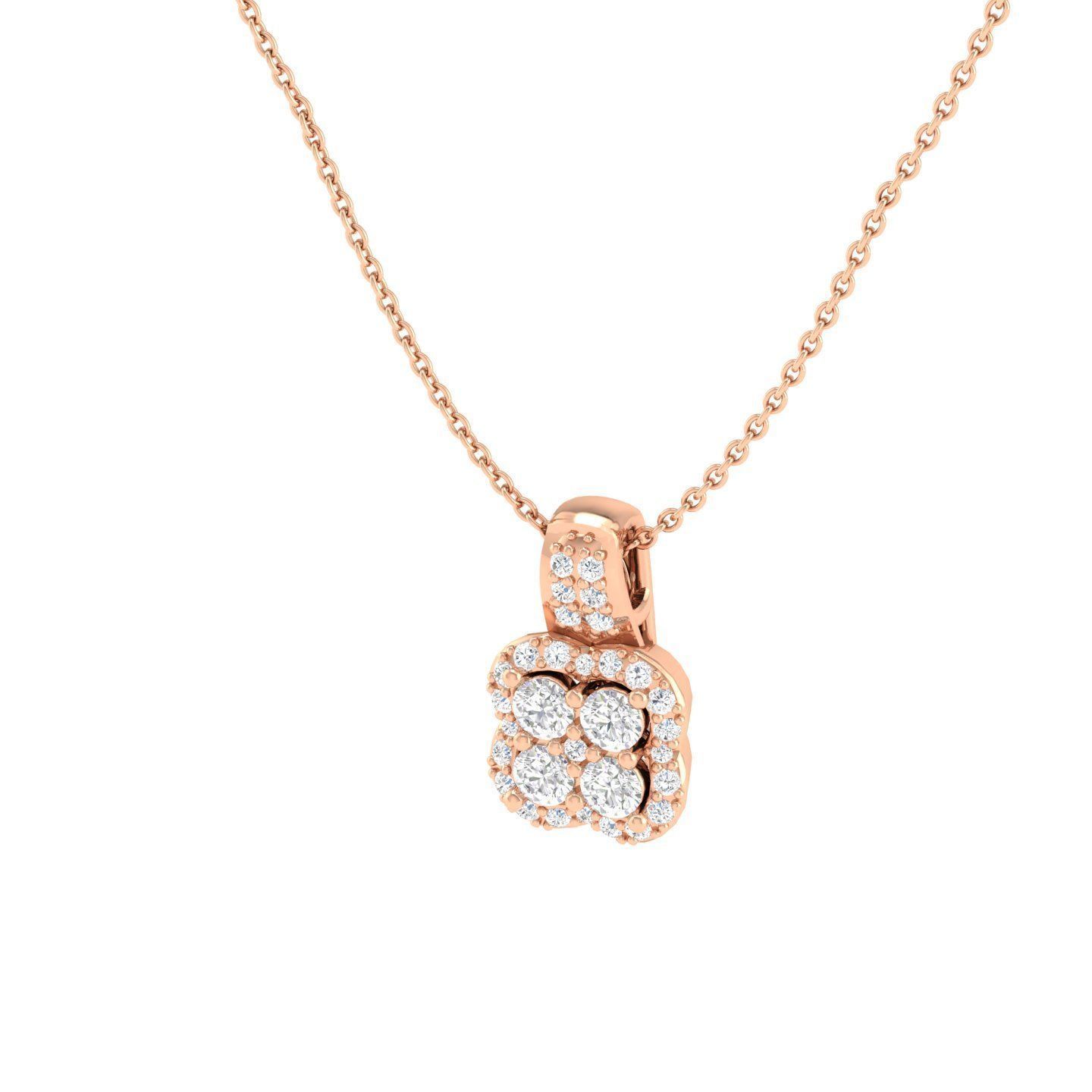 Women square pendant 3dm stl render detail 3D print model_2