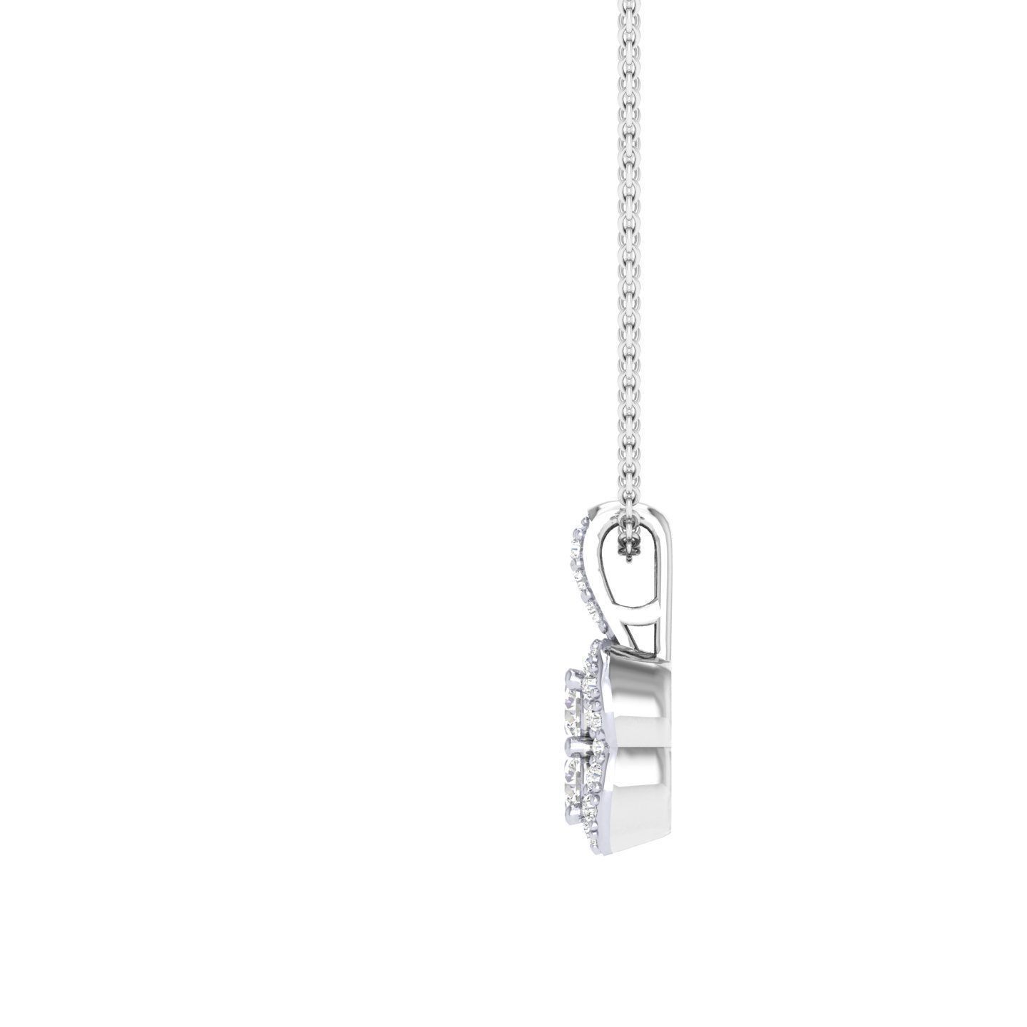 Women square pendant 3dm stl render detail 3D print model_4