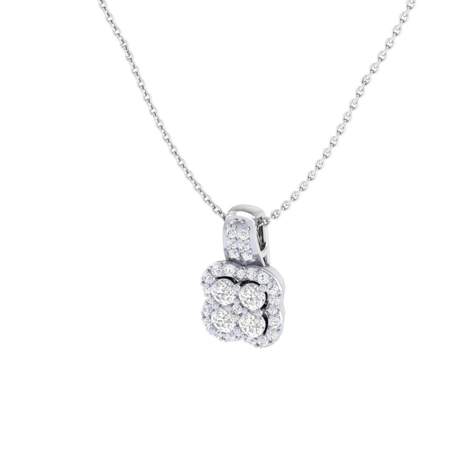 Women square pendant 3dm stl render detail 3D print model_5