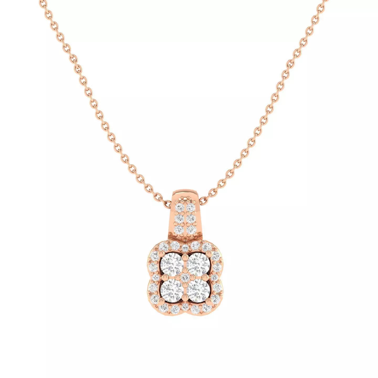 Women square pendant 3dm stl render detail 3D print model_0