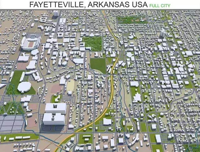 Fayetteville Arkansas USA 30km