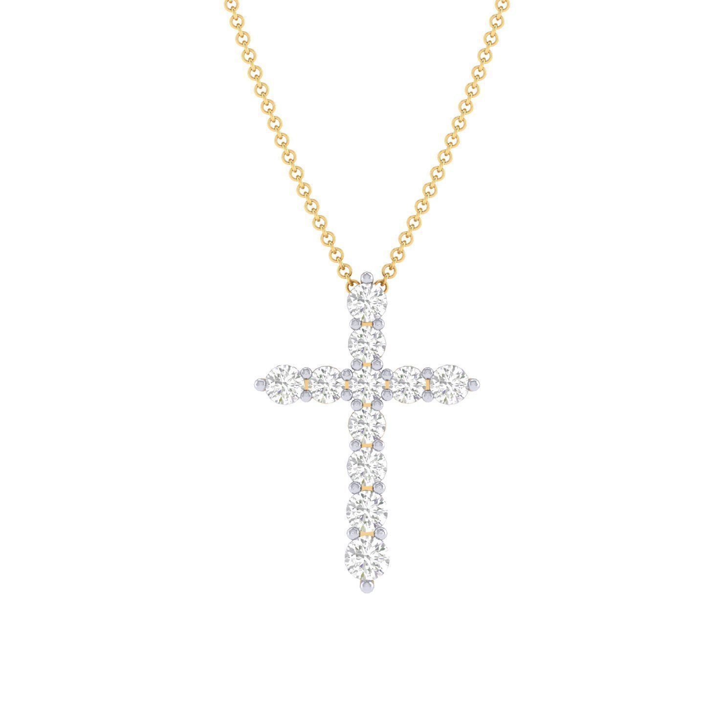 Cross pendant 3dm stl render detail 3D print model_6