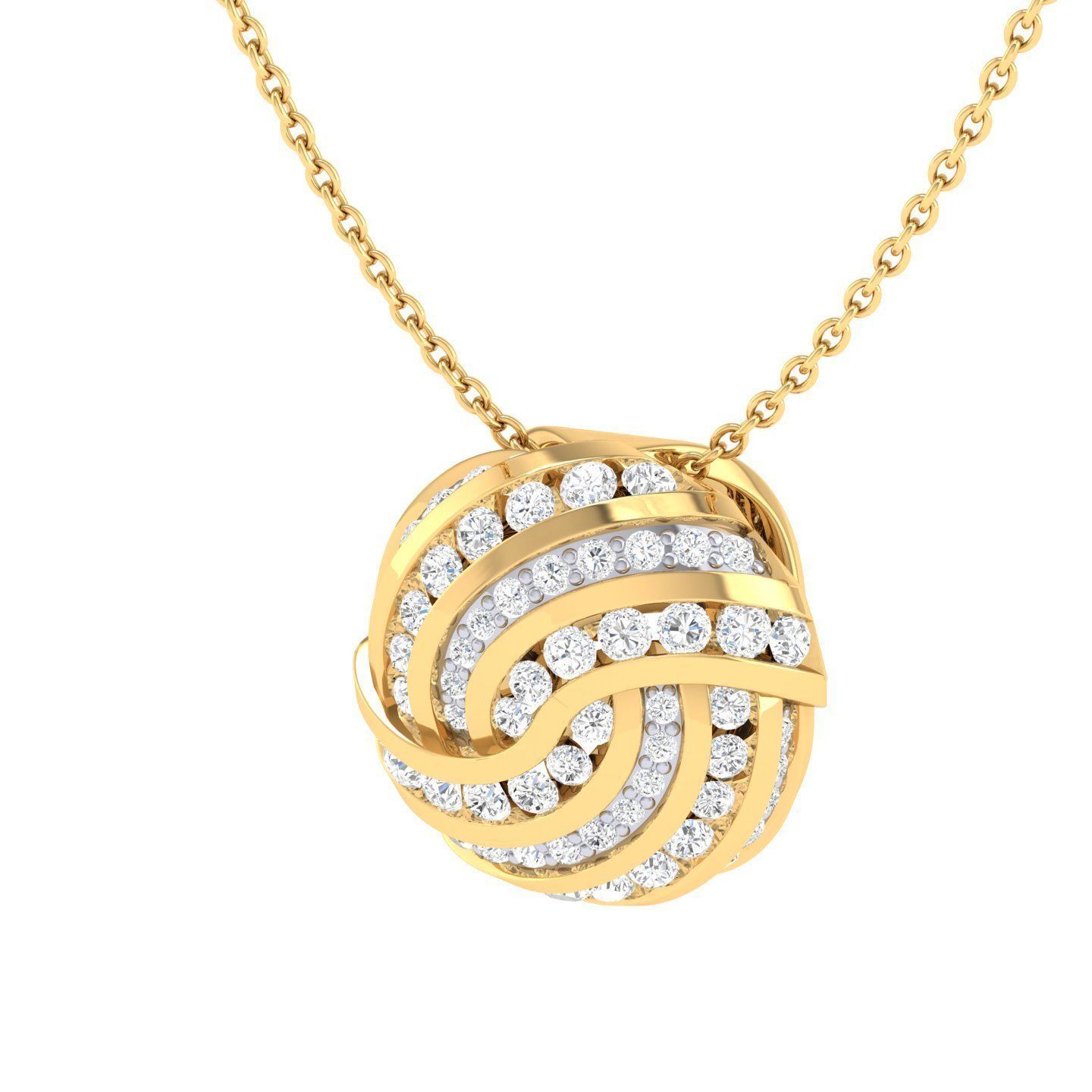 Women round pendant 3dm stl render detail 3D print model_8