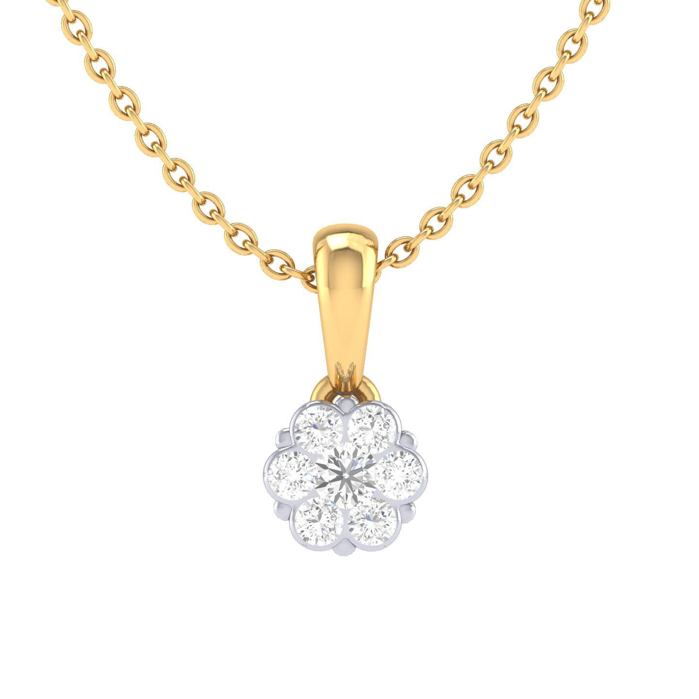 Women round pendant 3dm stl render detail 3D print model_6