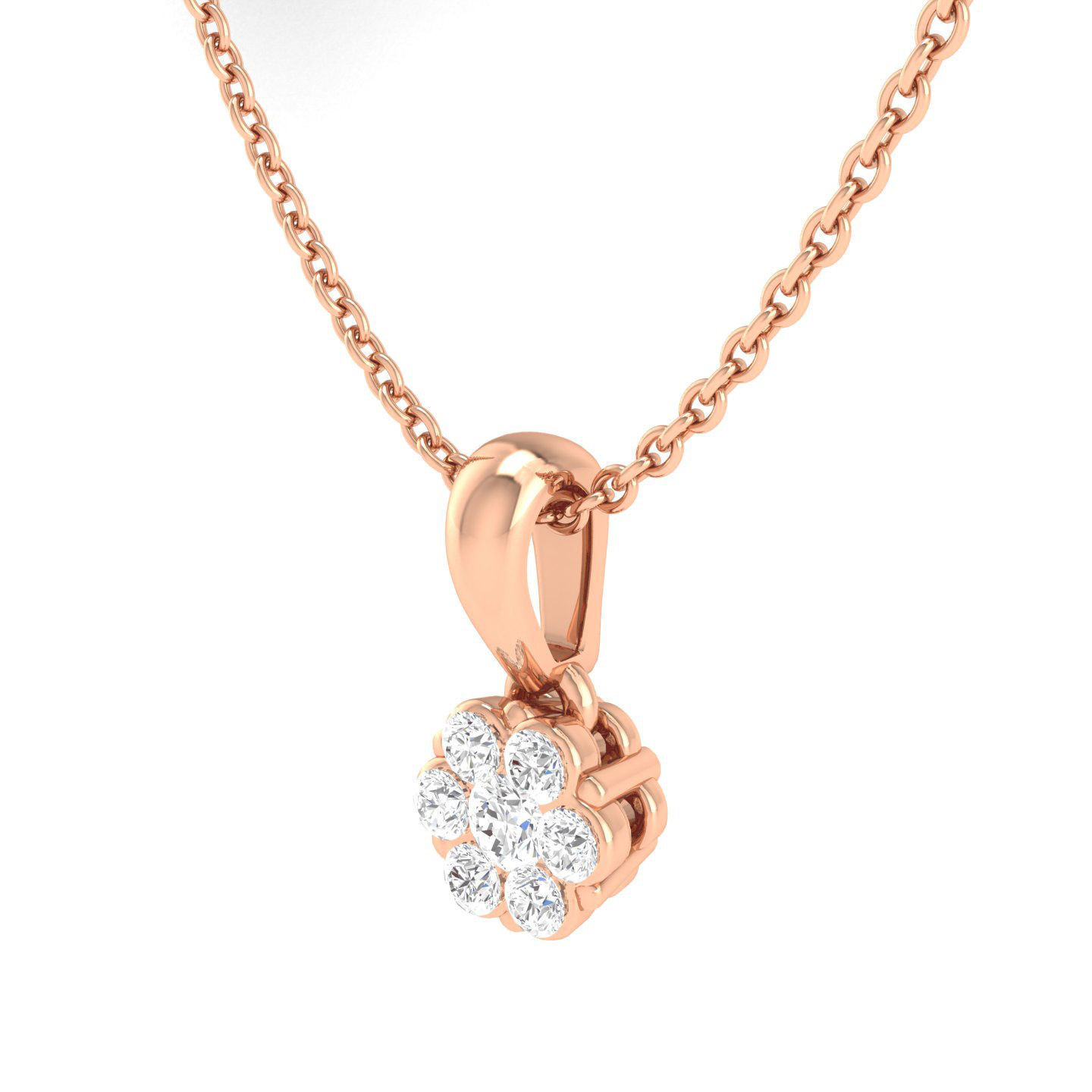 Women round pendant 3dm stl render detail 3D print model_2