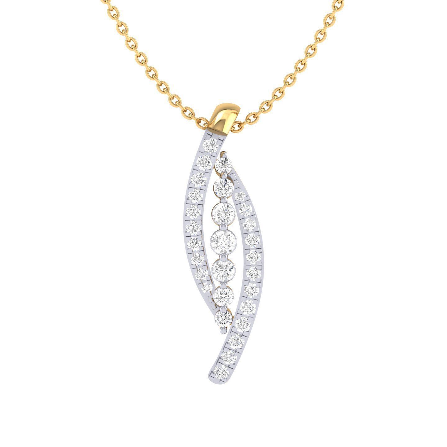 Women pendant 3dm stl render detail 3D print model_6