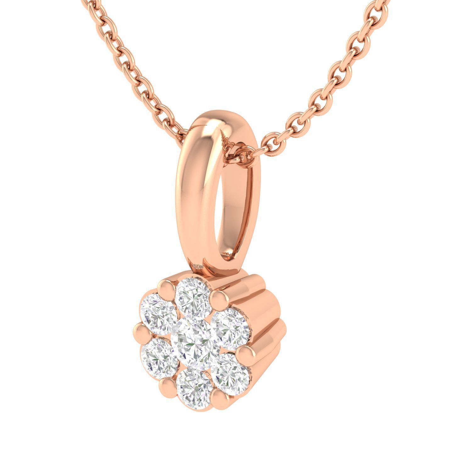 Women round pendant 3dm stl render detail 3D print model_2