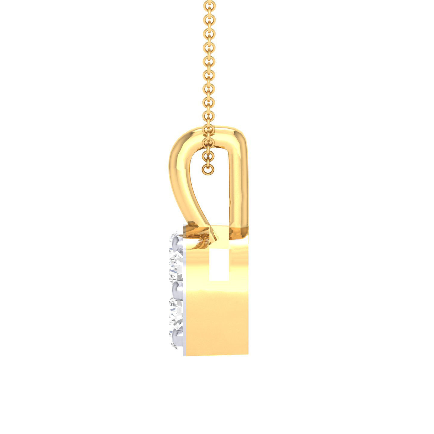 Women round pendant 3dm stl render detail 3D print model_8